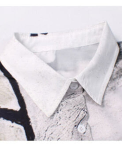 Abstract Cityscape Art Shirt Dress